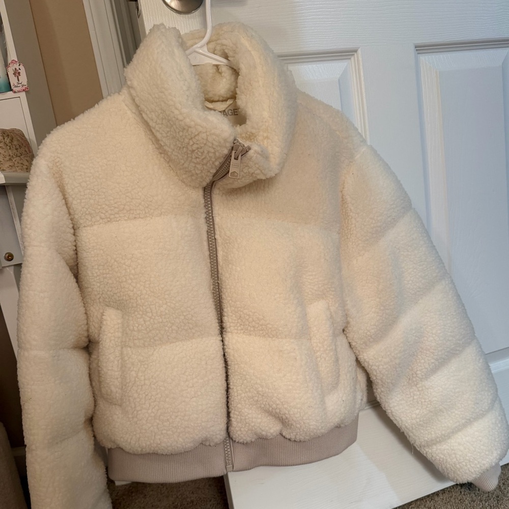 Cream Teddy Jacket